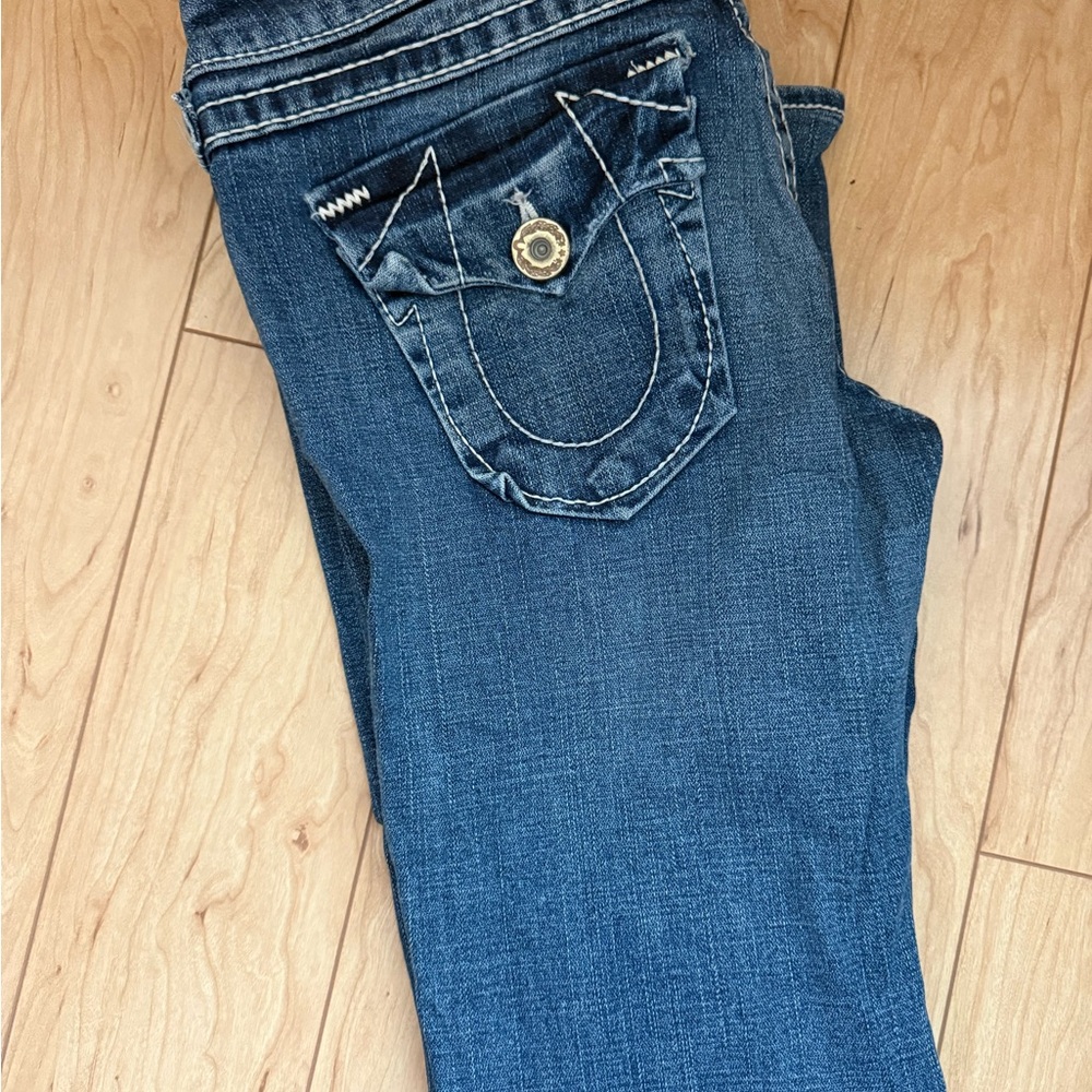 True Religion Women's Indigo Boot Cut Jeans